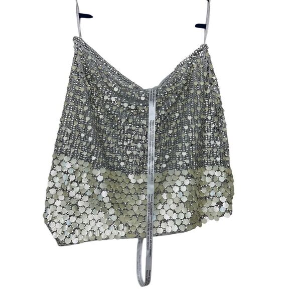 Nasty Gal Hand Embellished Sequin Mini Skirt NWT - Picture 4 of 10